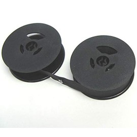AroundTheOffice Universal Twin 2â Spool Black Fabric Typewriter Ribbon Compatible with - Smith Corona â Remington â Royal - Underwood â Olympia - Brother â Hermes â Facit