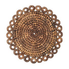 Juliska Rustic Ring Placemat | Elegant Table Setting Accessories Dining Décor for Every Occasion | Premium Style Table Mats in Dark/Light Brown