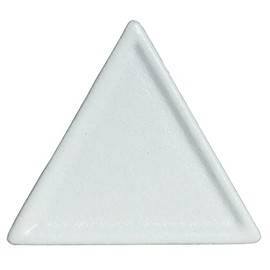 GET DT201WW Bugambilia Triangular Buffet Serving Platter, 6" x 6", Mod White