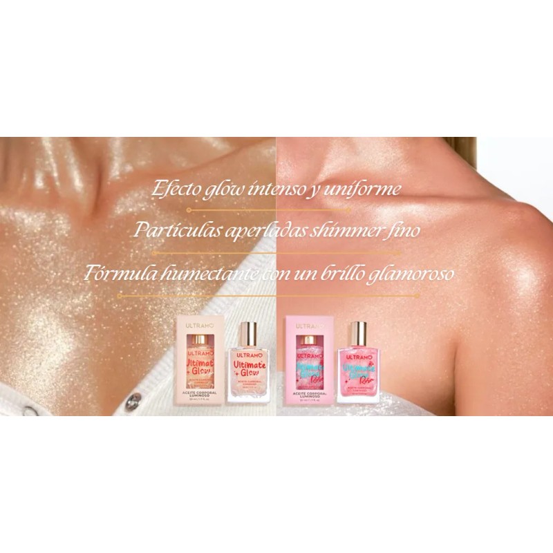 Iluminador Líquido Hidratante Ultramo Glow Oil Luminoso