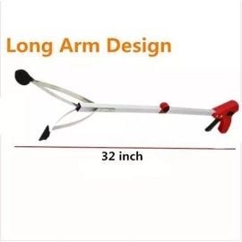 Unbranded Foldable Pick Up Tool Grabber Reacher Stick Reaching Grab Extend Reach 32" inch