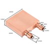 Copper Water Cooling Block,Recuperative Heat Exchanger for Graphics GPU Head