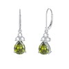 Seiyang Peridot Birthstone Dangle Drop Earrings for Women 925 Sterling