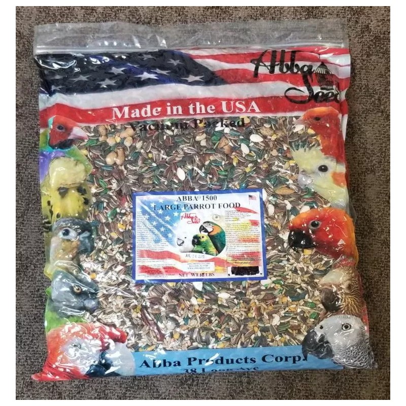 ABBA 15 LBS VACUUM PACKED BAG OF ABBA 1500 PARROT