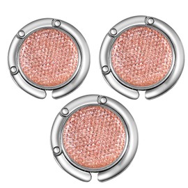 AUFIKR 3 Pack Foldable Handbag Hangers, Bag Hangers, Desk Hooks for Purse, Handbags, Foldable Hooks (Pocket Hooks, Z1)