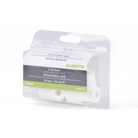 Gah-Alberts 338695 Spacer Sleeve 5-8 mm Plastic Outer ø 20 mm/Height 20 mm 10-Pack White