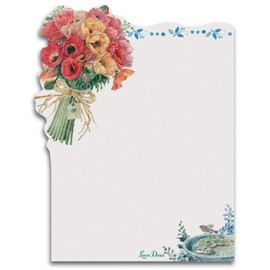 Lissom Design Diecut Sticky Notepad, 4.5 x 4.38-inches, Natural Instinct