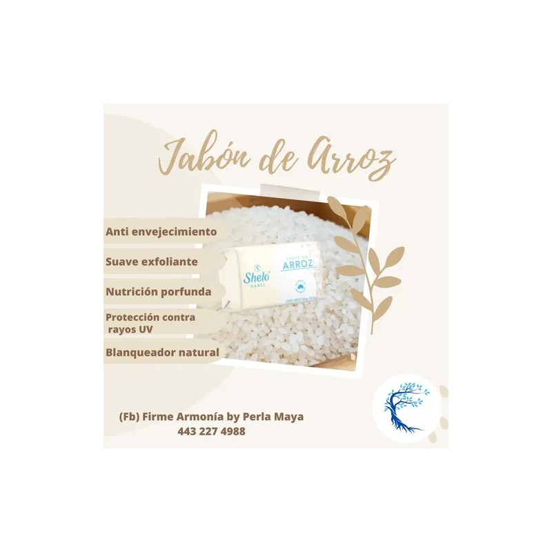 Jabon De Arroz Facial Y Corporal Unifica, Antiacne, 6 Shelo