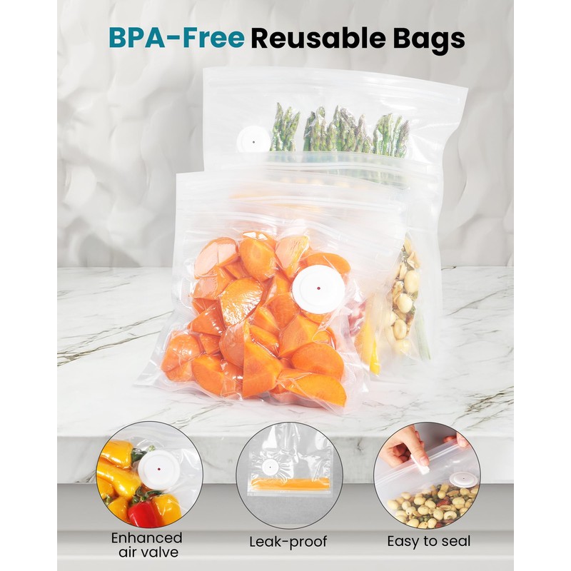 FEPPO Vacuum Sealer for Food with Visible Water Tank, Handheld
