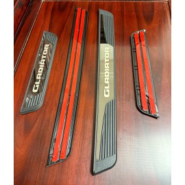 For Jeep Gladiator 4PCS Car Door Scuff Sill Cover Panel Step Protector Trims