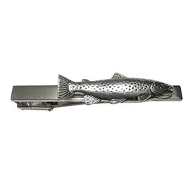 Trout Fish Square Tie Clip