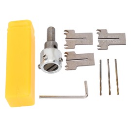 8Pcs Woodworking Bracelet Drill Cutter HSS Multifunctional Wooden Ring Drill Bit Set with 3Pcs Blades