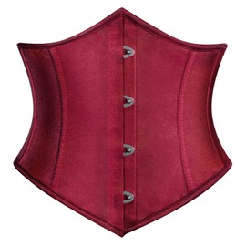 Scarlet Darkness Women Renaissance Corset Belt Pirate Costume Accessories Wine Red Size 16