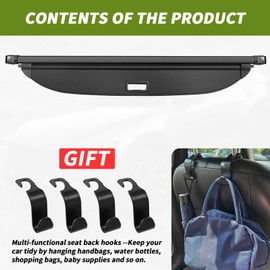 Blycorul Trunk Cargo Cover for Hyundai Ioniq 5 2026 2025 2024 2023 2022, with Carbon Fiber Texture, Anti - Peeping Retractable Security Shade for Privacy, Ioniq 5 Accessories