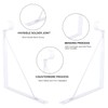 Eau 4 Packs of White Heavy Duty Closet Shelf and
