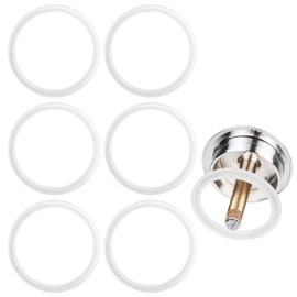 6 Pcs O-Rings, Kitchen Transparent Sink Plug Rubber Seal, Bathroom Bath Plug Seal, Rubber O-rings for Sink Plug Replacement