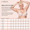 HSIA Minimizer Bras for Women Full Coverage,Underwire Lace Bra for