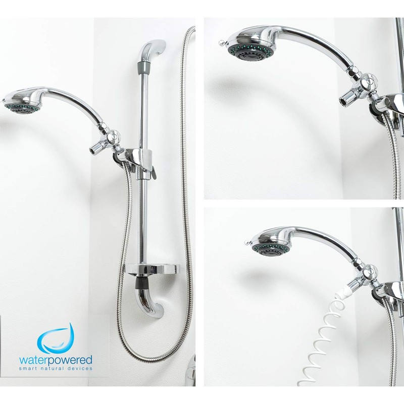 Multifunktionsanschluss für Duschen mit "Water Powered" Vorrichtungen