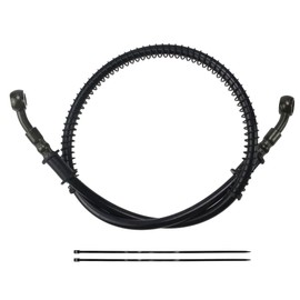 PRO BAT Braided Hydraulic Brake Hose Line Pipeline For Chinese GY6 Scooter ATV Dirt Bike Go Kart 10mm Banjo Ends, Black