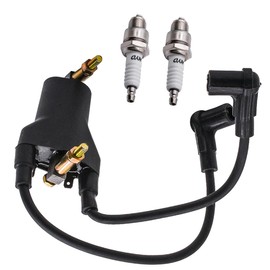 JDLLONG 26652-G01 Ignition Coil for EZGO Golf Cart 4-Cycle Engine Marathon 1993-2003 4 Cycle Gas 1991-2002 with Spark Plug
