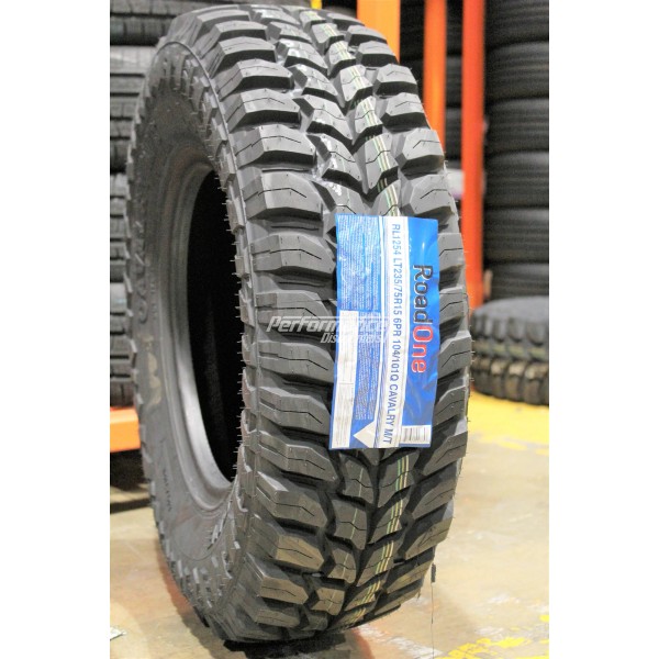 RoadOne 1 New Roadone Cavalry M/T Mud Tire 104Q 235/75R15