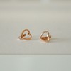 Gold&Deer 14k Goldfield Heart One-Touch Earrings Size / 골드앤디어 14k