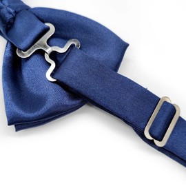 Medsuo Adjustable Bowtie, Men BowtiePre-Tied Bow Tie for Parties (Navy Blue)