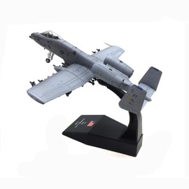 Enatuther 1/100 A-10 Warthog Model Plane A10 Thunderbolt II Jet Plane Attack Plane Fighter Military Model Diecast Airplane Model for Collection or Gift
