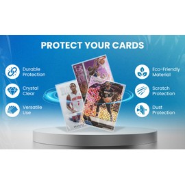 500 Premium Penny Sleeves – Ultra-Clear 2mil Trading Card Protectors for Standard Size Cards – Fits Baseball, Football, Basketball, and TCG – Bulk Pack (100/500/1000 Count)