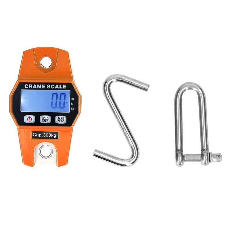 LCD Digital Hanging Scale Handheld 300Kg Mini Crane Scale for