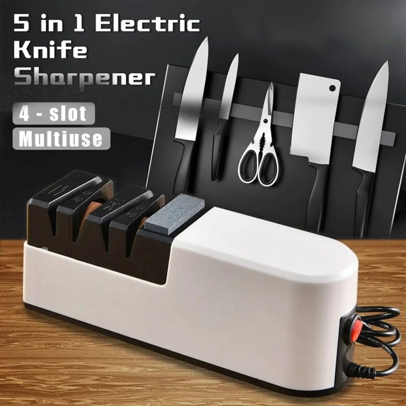 DUOERLAN Electric Knife Sharpener Professional Kitchen Sharpening Stone Grinder knives