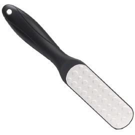 Foot File Scrubber for Dead Skin Remover, Callus Remover for Cracked Heel, Professional Feet Grater Rasp Scraper Corns Callous Removers Tool with Wooden Handle to Hard Skin Corns for Dry & Wet Fee (Black, One size)