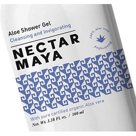 Aloe Shower Gel. Jabón corporal líquido biodegradable y orgánico para cuidado de la piel (100 ml)