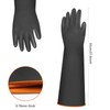 lyfLux 1 Pair Heavy Duty Latex Gloves 55cm/21.6inch, Acid, Alkali