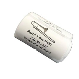 Custom Stickers, Trumpet Return Address Labels, Address Stickers, Several Designs, 2x1 inch labels, Several Font Choices