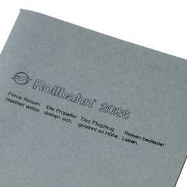 Delphonics Notebook, 2026 Version, Starts October 2025, Om A6, Monthly Planner (Blue Gray)