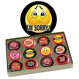 I'M SORRY - "COOKIE TALK" Chocolate Covered Cream Filled Sandwich Cookies - 12 PC