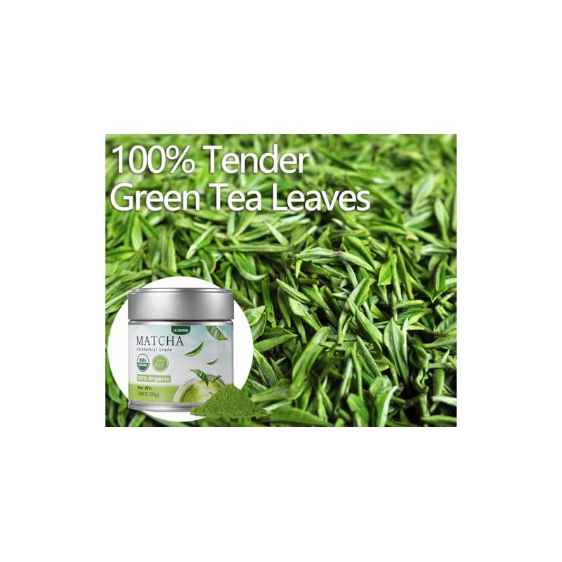 Ceremonial Grade Organic Matcha Green Tea Powder - 30g