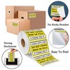 Do not Crush Bend or Fold Warning Sticker 2X3 inch