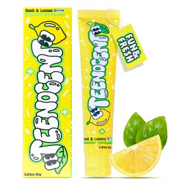 TEENOCENT Natural Nano Hydroxyapatite Sensitive Toothpaste - Fluoride Free, SLS Free, Remineralizing, Adult & Kids, Basil&Lemon Flavor, 2.83 oz (Pack of 1)