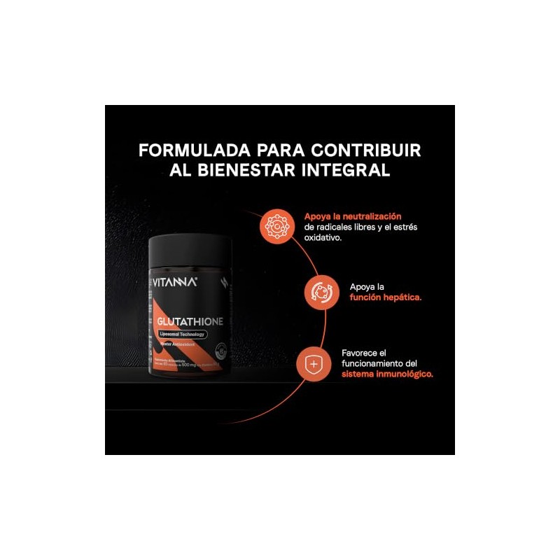 Glutatión Liposomal 500 mg | L-Glutatión Reducido Alta Absorción |