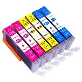 ESMOnline 6 Compatible XL Printer Cartridges Canon CLI 551 Pixma MG5450 MG5550 MG5650 MG5655 MG6350 MG6450 MG6650 MG7100 MG7150 MG7550 MX725 MX925 iP7200 iP 7250 iP8750 iX6850 (CLI-551)