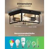 Outdoor Ceiling Light with Motion Sensor, Flush Mount Porch Ceiling