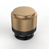 Amerdeco 10 Pack Champagne Bronze Black Knurled Cabinet Knobs Kitchen