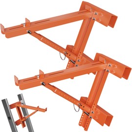 Goyappin Ladder Jacks for Scaffolding Platform 2 Pack,Heavy Duty Steel Jack Scaffold Bracket,Two-Rung Short Body Extension Ladder Jack for Roofing Painting Jobsite 20 inch Platform Withstand 350 LBS