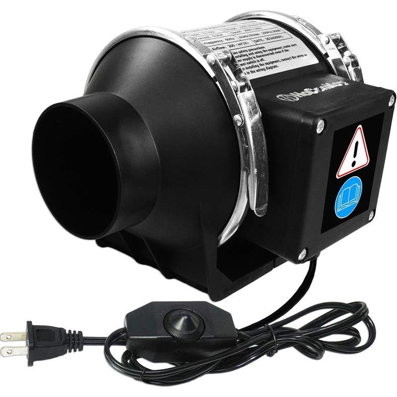 Upgrade Speed Control 3 Inch Inline Booster Duct Fan kit