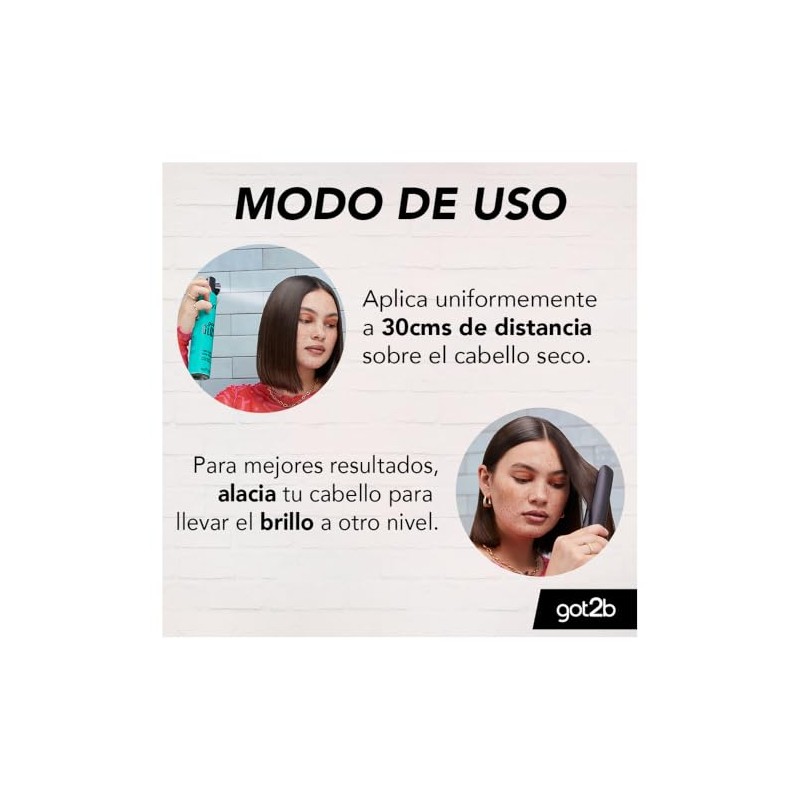 Got2b Prebase de Brillo para el Cabello Got Gloss, Protector