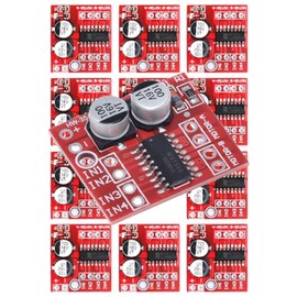 KITAX Motor Driver Module Motor Drive Module Set of 12 2ch DC H Bridge Red