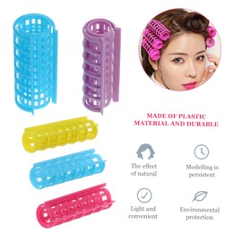 Mikinona Rollers Set Jumbo Hair Rollers 36pcs Self Grip Curlers for Women Hair Styling Tools Random Color