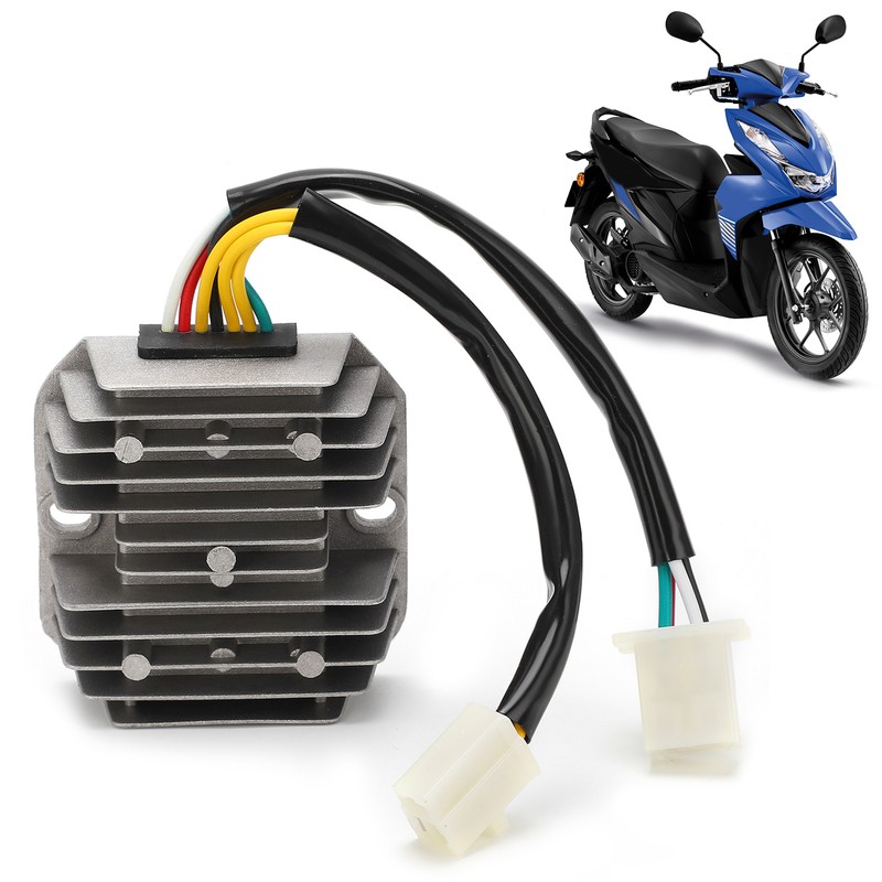 Voltage Regulator Rectifier 7 Wires DualPlug Aluminum Alloy ABS for